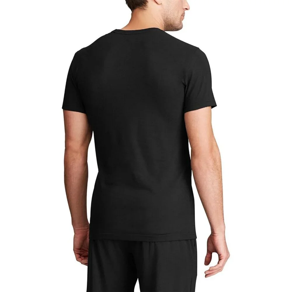 Mens Slim Fit Stretch Crew Undershirts 3-Pack